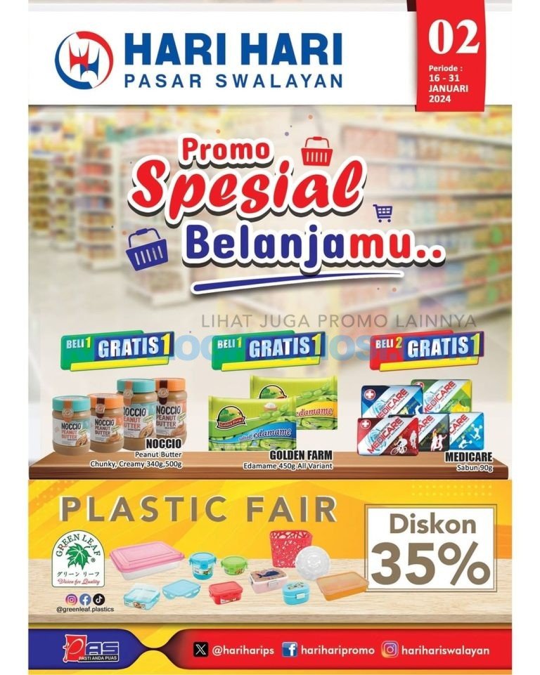 Promo Hari Hari Pasar Swalayan Katalog Mingguan | 16-31 JANUARI 2024