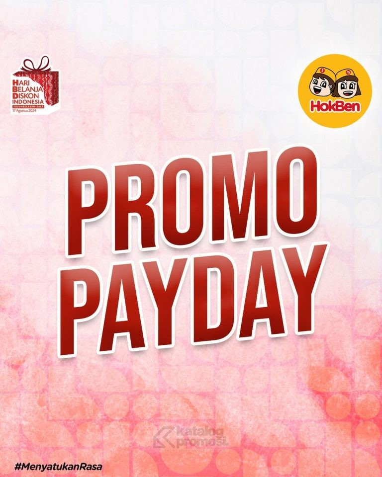 PROMO HOKBEN PAYDAY PAKET MAKAN BERDUA MULAI Rp. 79RIBUAN tersedia mulai tanggal 25-31 Agustus 2024