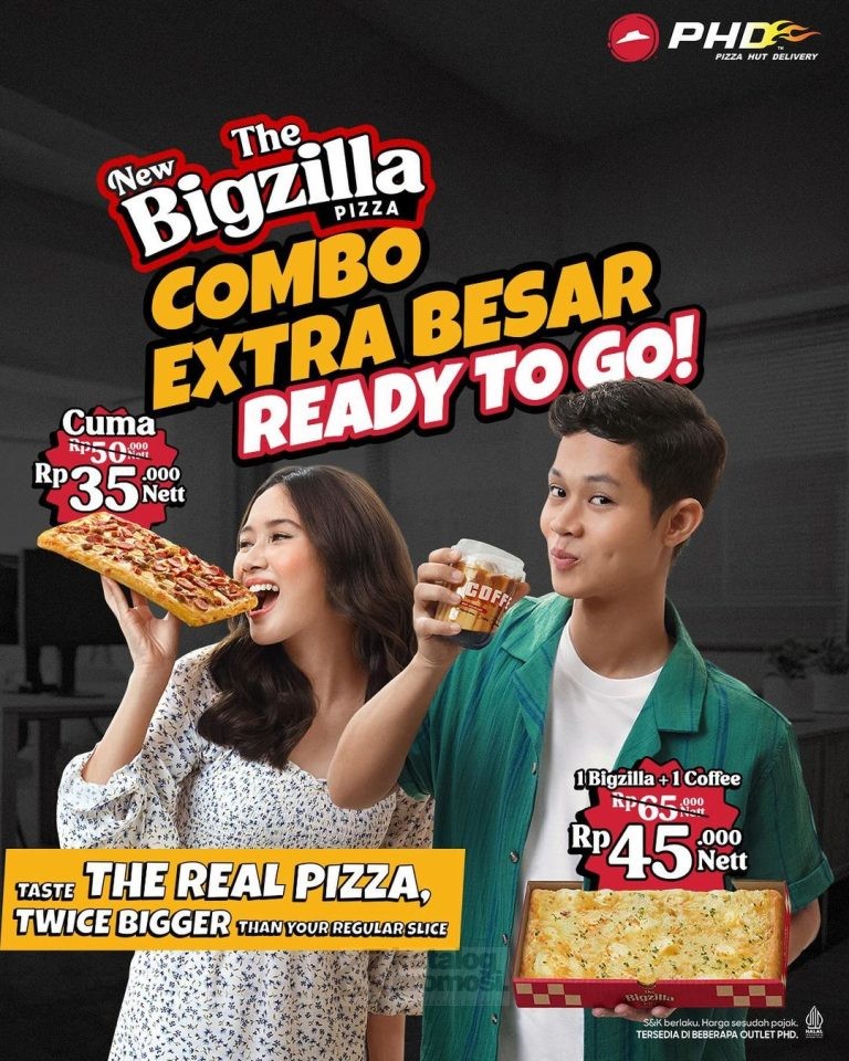 PROMO PHD Bigzilla Pizza mulai Rp. 35.000