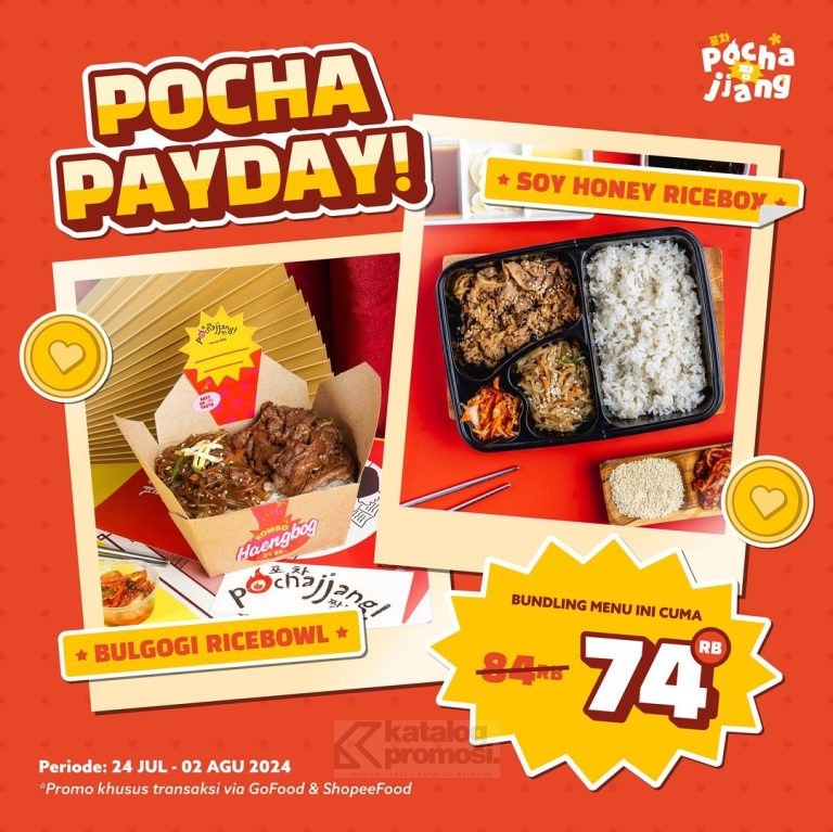 Promo POCHAJJANG POCHA PAYDAY Pesan Menu Bundling buat BERDUA cuma Rp. 74.000