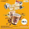 Promo PEMILU COFFEE BEAN ALLO BANK ELECTION DAY - Ultimate Aren Latte only 14.000