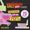 FEMALE DAILY WAREHOUSE SALE DISCOUNT UP TO 70% berlaku mulai tanggal 01-03 Maret 2024