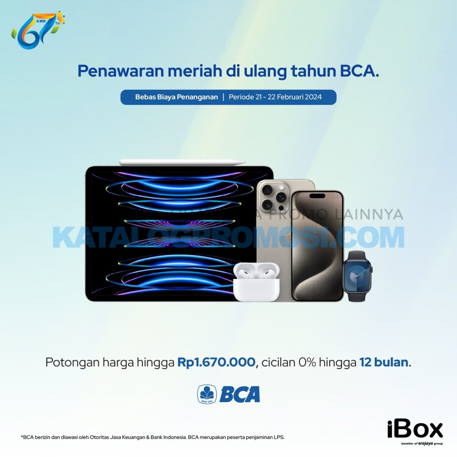 Promo IBOX HUT BCA 67 - potongan harga hingga Rp1.670.000