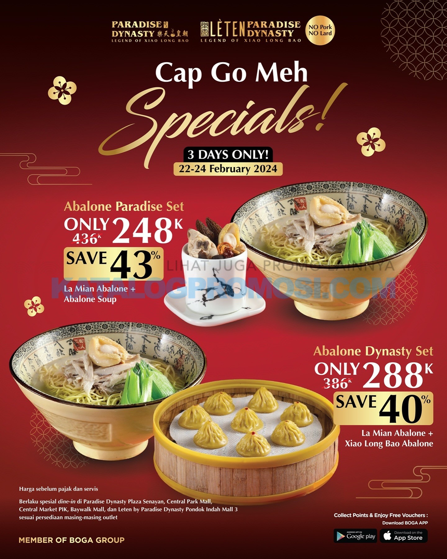 Promo Paradise Dynasty CAP GO MEH SPECIAL SET - SAVE up to 43% off