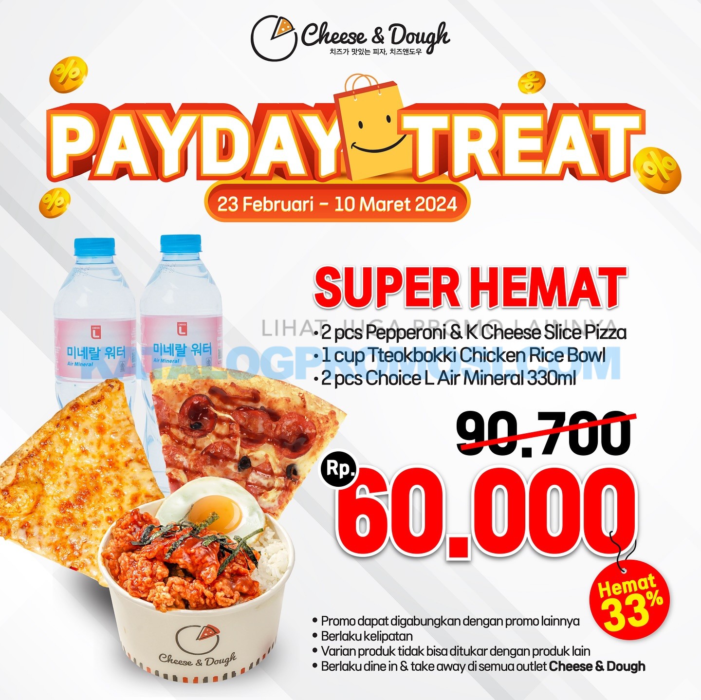 Promo CHEESE & DOUGH Payday Treat - Hanya Rp 60,000