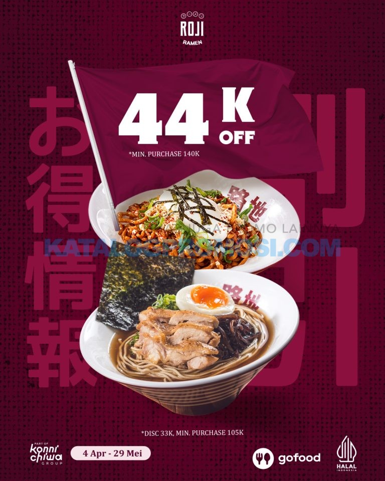 PROMO ROJI RAMEN GOFOOD - DISCOUNT Up To Rp. 34.000 berlaku sd tanggal 29 Mei 2024