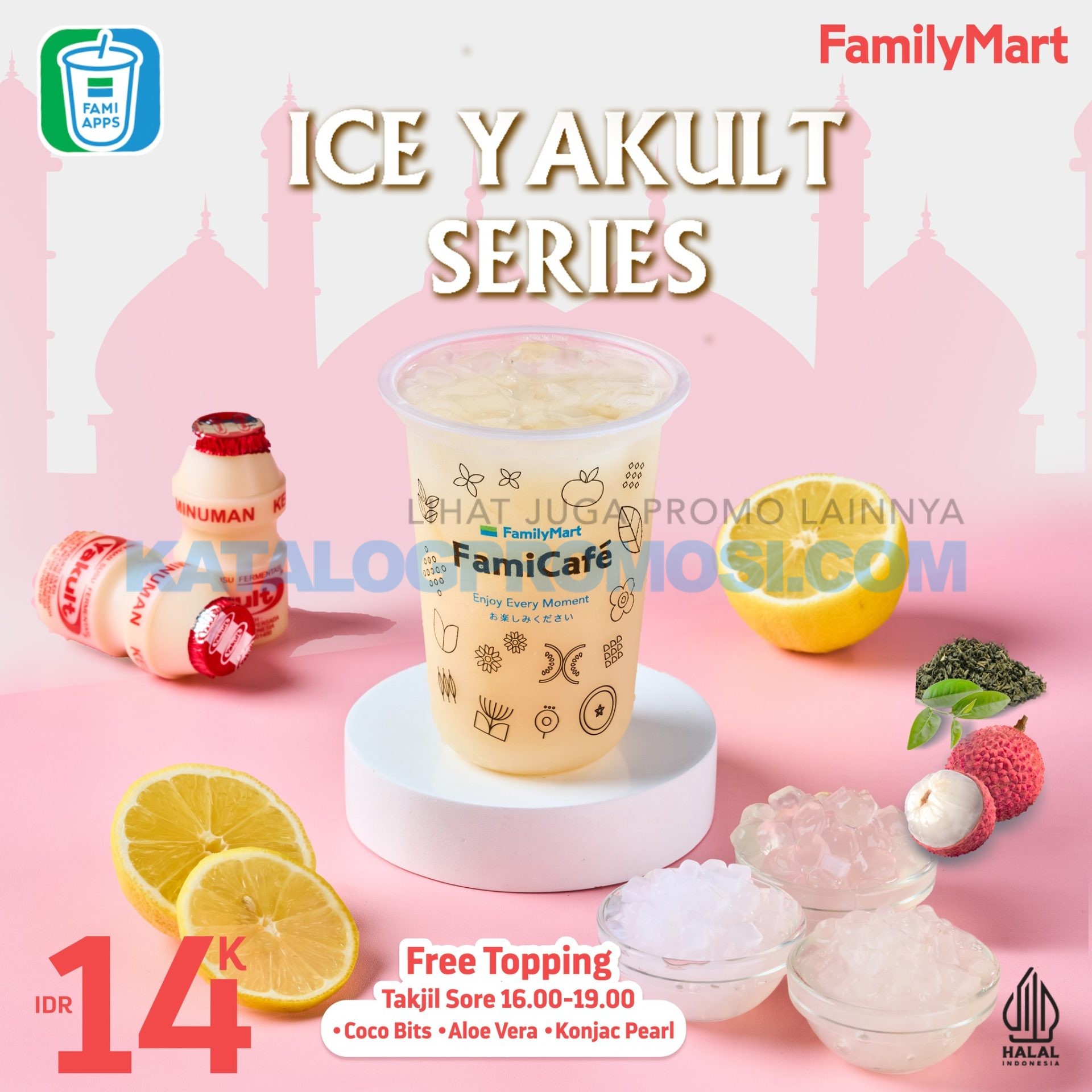 Promo FAMILYMART Ice Yakult Series Harga Hanya IDR 14K*