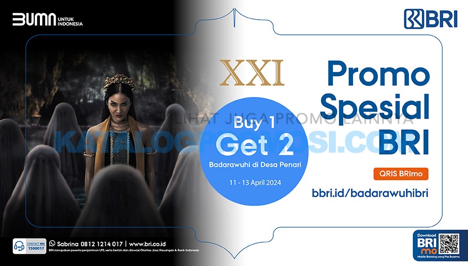 Promo CINEMA XXI BRI - BELI 1 GRATIS 1 tiket film Badarawuhi di Desa Penari