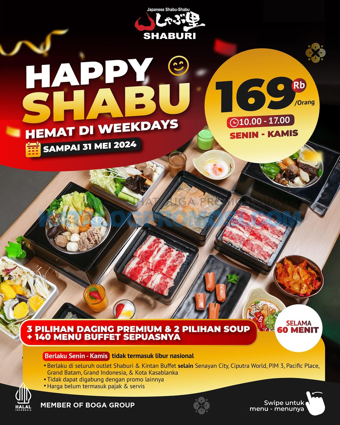 Promo SHABURI Happy Package Shabu mulai Rp. 169RIBU