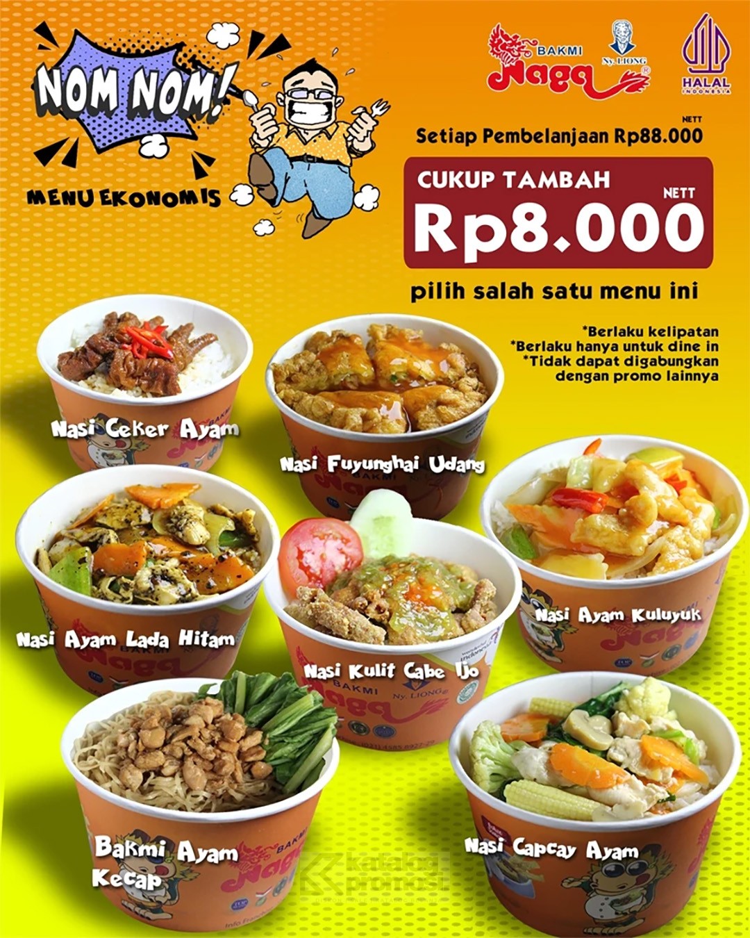 Promo Menu Ekonomis Bakmi Naga cuma Rp. 8.000* aja