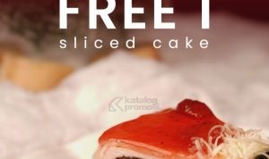 Promo First Love Patisserie Holidays - Buy More Get Free Sliced Cakes*