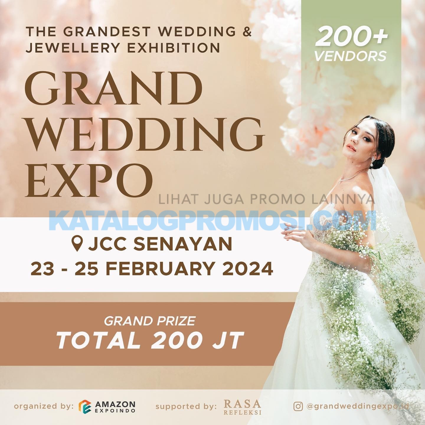 GRAND WEDDING EXPO 2024 tanggal 23-25 Februari 2024 di JCC Senayan