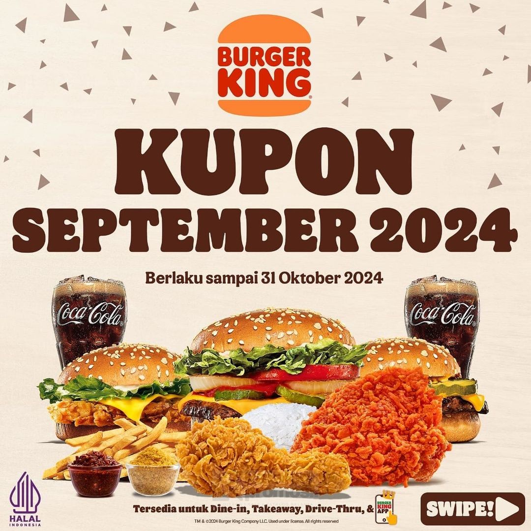 KUPON BURGER KING SEPTEMBER 2024