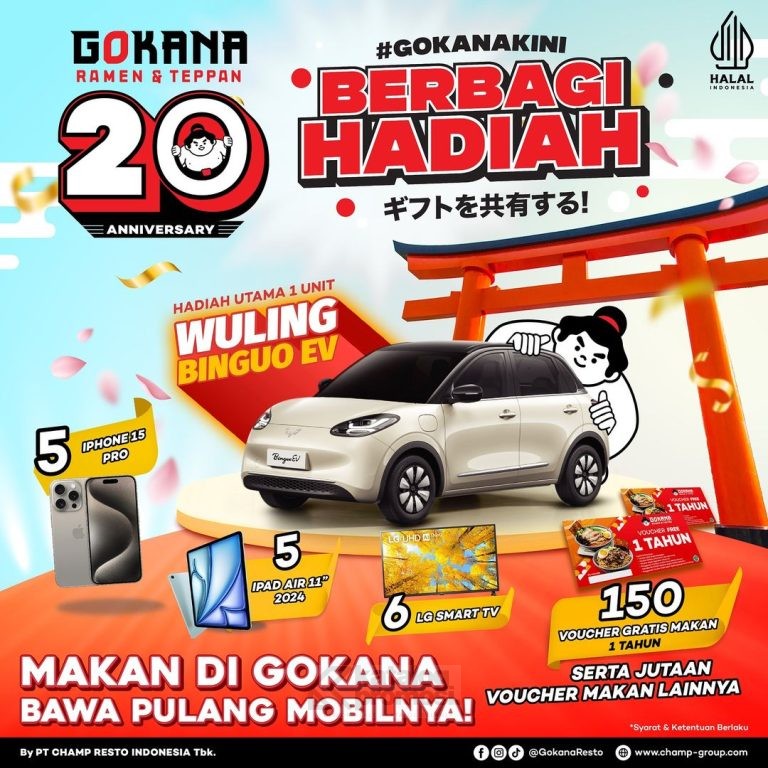 Promo GOKANA Berbagi Hadiah dengan total hadiah hingga Rp. 1 MILYAR