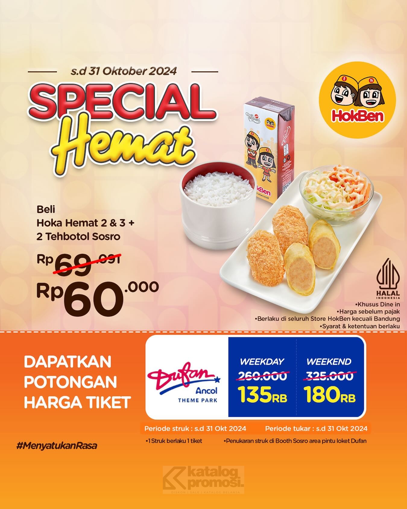 PROMO HOKBEN BELI PAKET HOKA HEMAT BISA DAPAT DISKON TIKET DUFAN