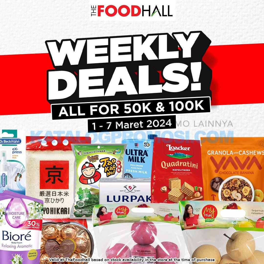 Promo THEFOODHALL JSM - WEEKLY DEALS 01-07 MARET 2024