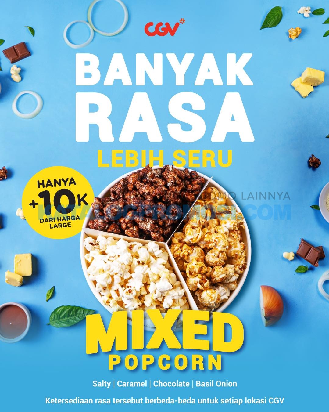 BARU! CGV CINEMA Mixed Popcorn cuma Tambah Rp. 10.000*
