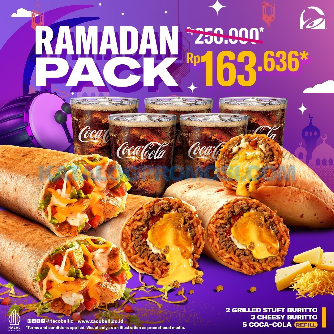 Promo Taco Bell Ramadan Pack! cuma Rp 163.636