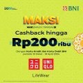 PROMO UNIQLO Cashback hingga Rp200.000 dengan Kartu BNI berlaku mulai tanggal 15 Maret – 18 April 2024