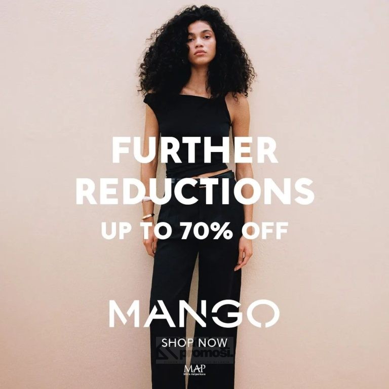 Promo MANGO’s Mid-Season Sale Further Reductions with Up to 70% .  Dapatkan penawaran spesial selama promo berlangsung