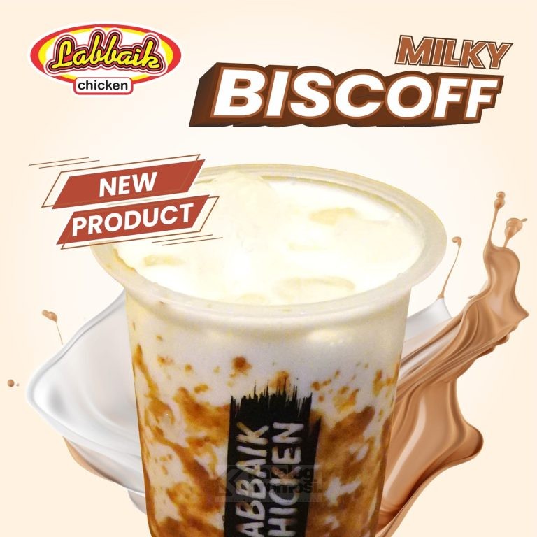 Promo LABBAIK MINUMAN BARU MILKY BISCOFF CUMA 15RIBU