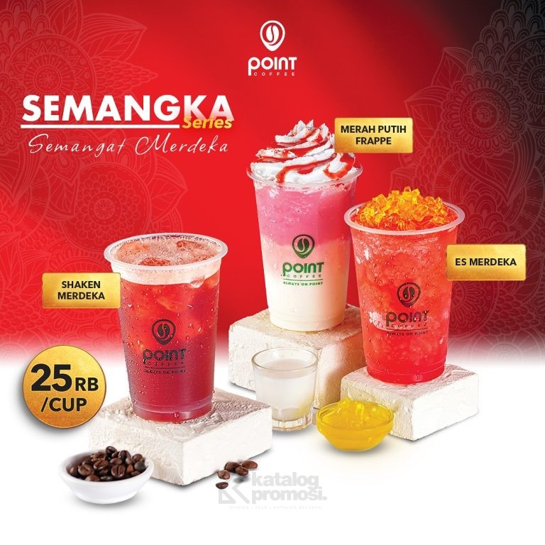 Promo POINT COFFEE SEMANGKA - Semangat Merdeka Series Harga Mulai Dari 25 Ribu*