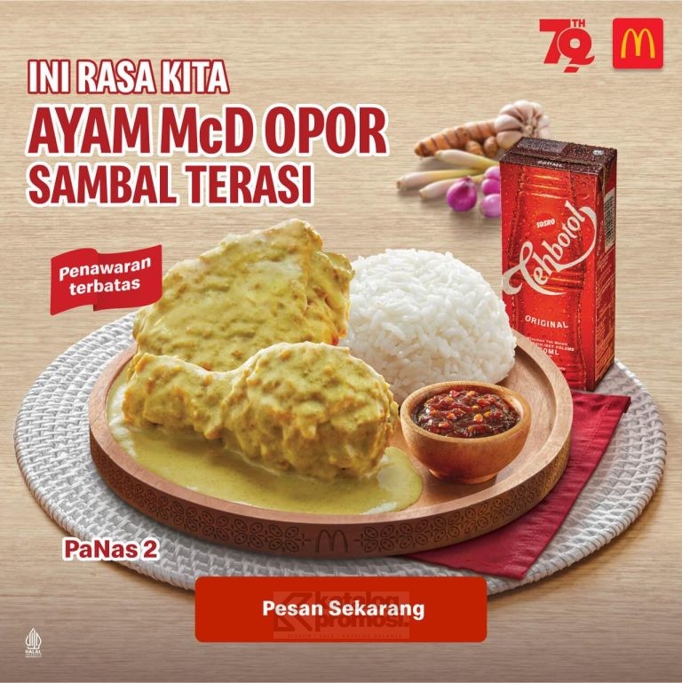 BARU! MCDONALDS Ayam McD Opor Sambal Terasi - menu cita rasa Indonesia HADIR KEMBALI!