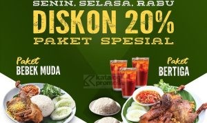 Promo BEBEK KALEYO GRABFOOD DINE OUT DEALS - DISKON 20% untuk PAKET SPESIAL*