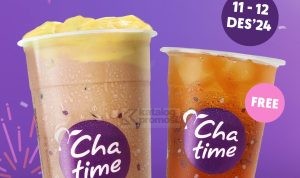 Promo Chatime Spesial 12.12 - Beli Chatime Large + Topping Gratis Chatime Regular*