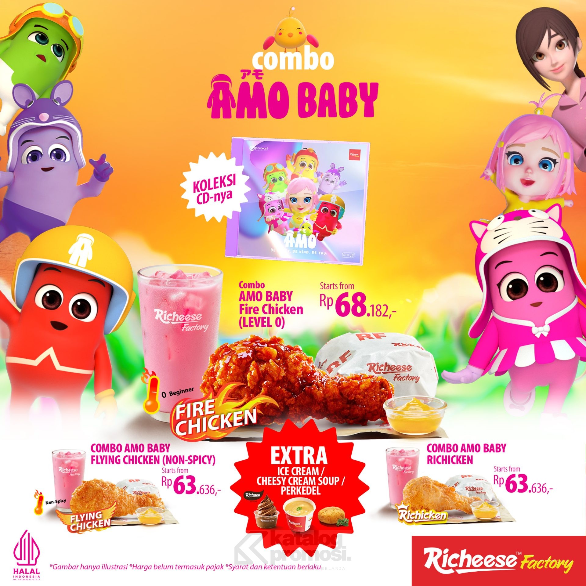 PROMO RICHEESE FACTORY COMBO AMO BABY