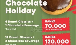 Promo Dunkin’ Donuts Chococlate Holiday - Harga Paket mulai dari Rp. 70.000*