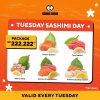 Promo Genki Sushi Tuesday Sashimi Day! Paket Menu Sashimi cuma IDR 222.222++