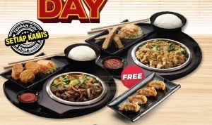 Promo GOKANA THURSDAY is TEPPAN DAY! Beli 2 Paket Gokana / Spesial GRATIS 1 Karaage / Gyoza