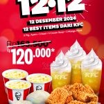 Promo KFC KOMBO SPECIAL 12.12 - MAKAN HEMAT BERTIGA cuma Rp. 120.000*