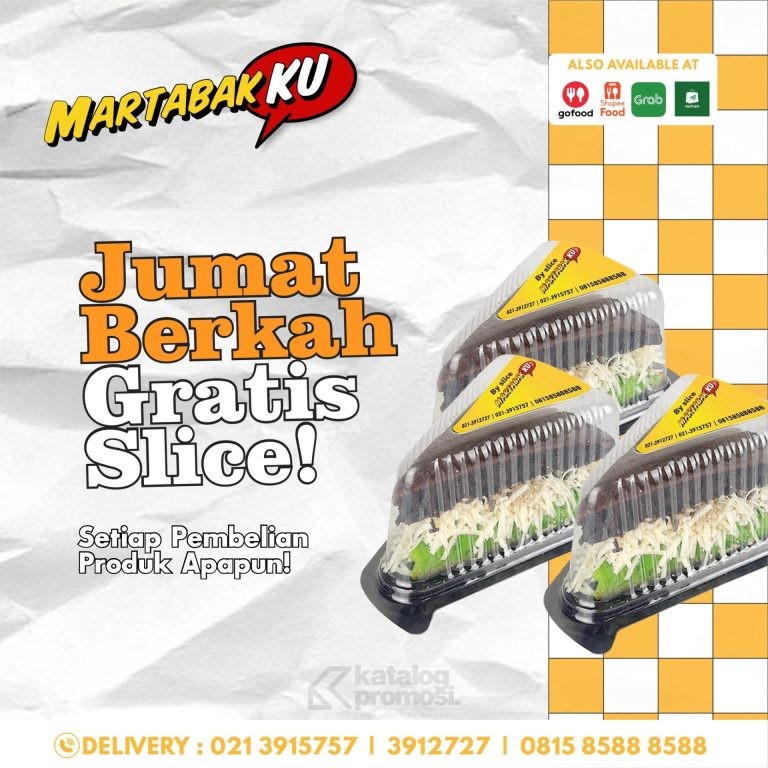 Promo MARTABAKKU Jumat Berkah Gratis Slice*