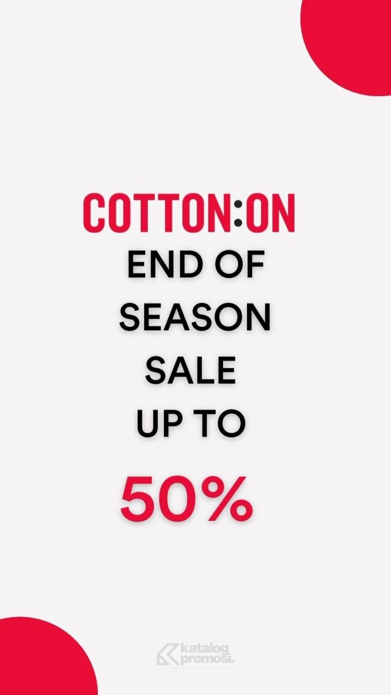 Promo Cotton On End Of Season Sale! Enjoy up to 50% OFF