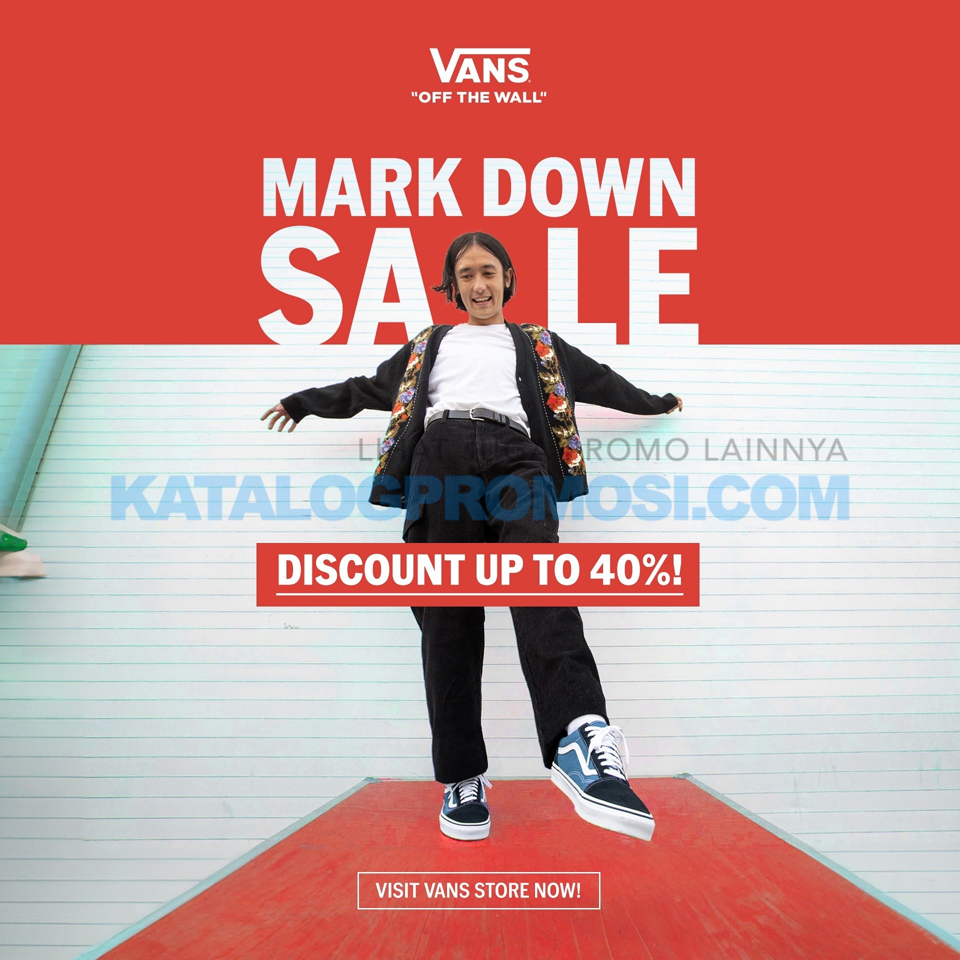 PROMO VANS MARKDOWN SALE!! DISCOUNT up to 40% off