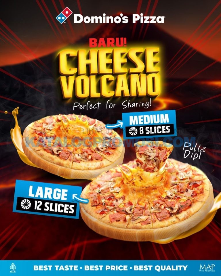 BARU! DOMINOS CHEESE VOLCANO PIZZA