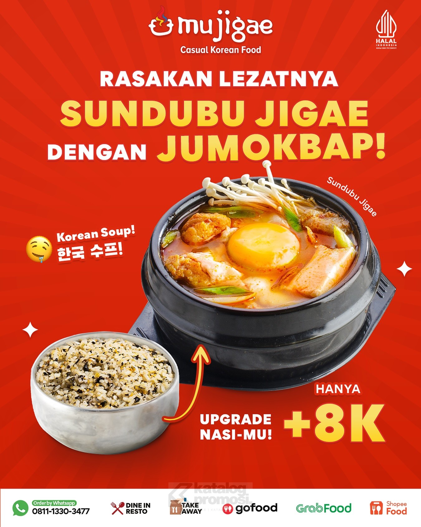 Promo Mujigae Upgrade Nasi Jadi Jumokbap Cuma 8 Ribu