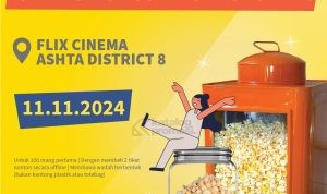 Promo FLIX CINEMA GRATIS POPCORN SEPUASNYA