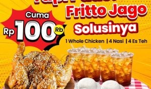 Promo Fritto Chicken Paket Fritto Jago - Paket 1 Whole Chicken untuk 4 Orang Hanya Rp.100 RIBU!