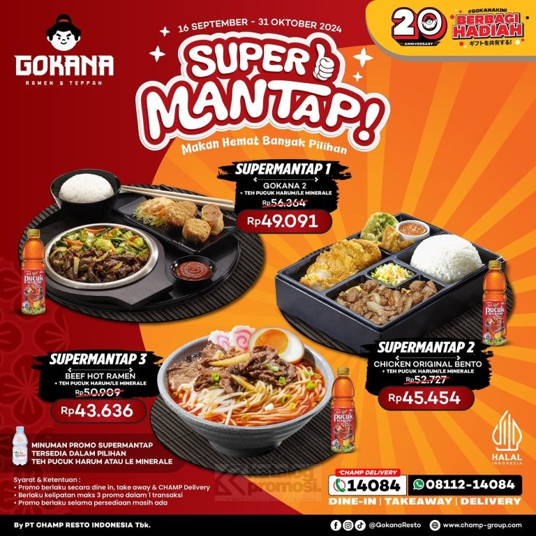 Promo GOKANA PAKET SUPER MANTAP mulai dari Rp. 43RIBUAN