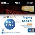 Promo CINEMA XXI BRI - BUY 1 GET 2 untuk Tiket Deluxe