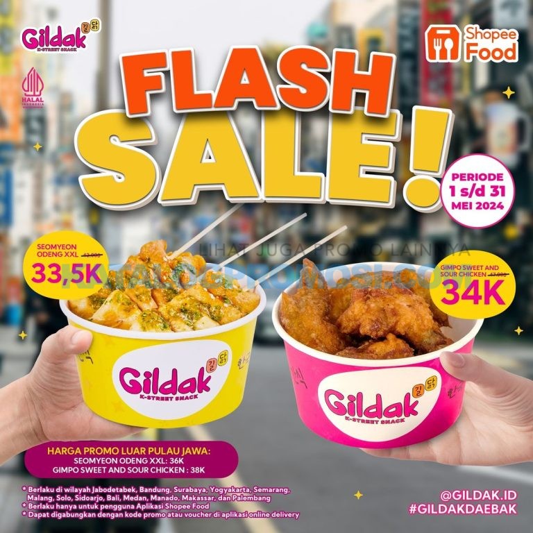 Promo GILDAK SHOPEEFOOD FLASH SALE - Harga Spesial Untuk Gimpo Sweet ...