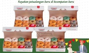 Promo KRISPY KREME PAKET RESIGN! 4 LUSIN DOUGHNUTS cuma Rp. 350RIBU