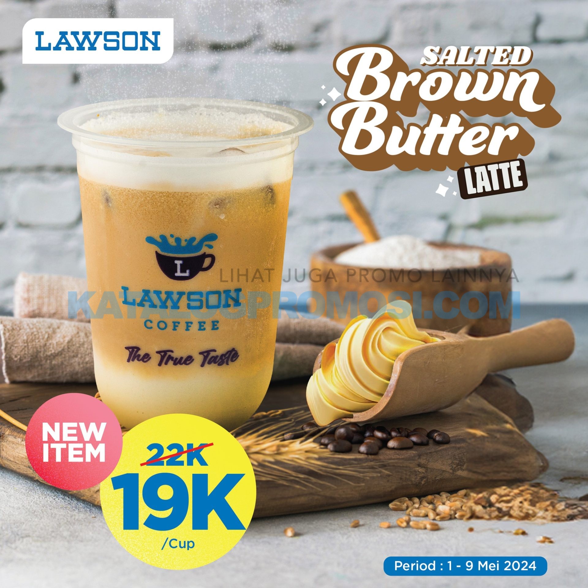 BARU! Salted Brown Butter Latte dari LAWSON