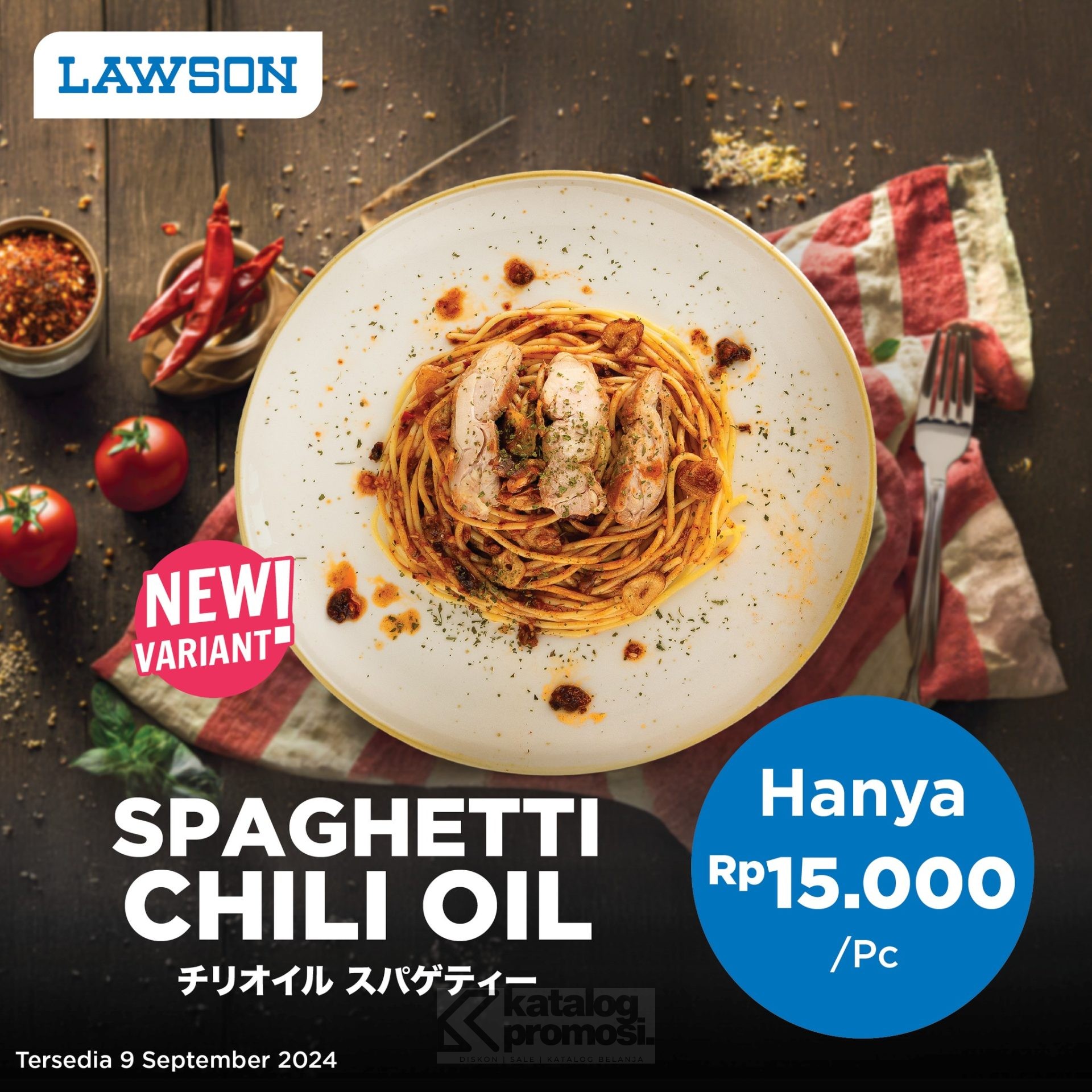 Promo LAWSON NEW ITEM! Varian Baru! Spaghetti Chili Oil Hanya Rp 15.000