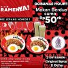 Promo RAMENYA! GOBANzai HOUR - MAKAN BERDUA cuma Rp. 50RIBU