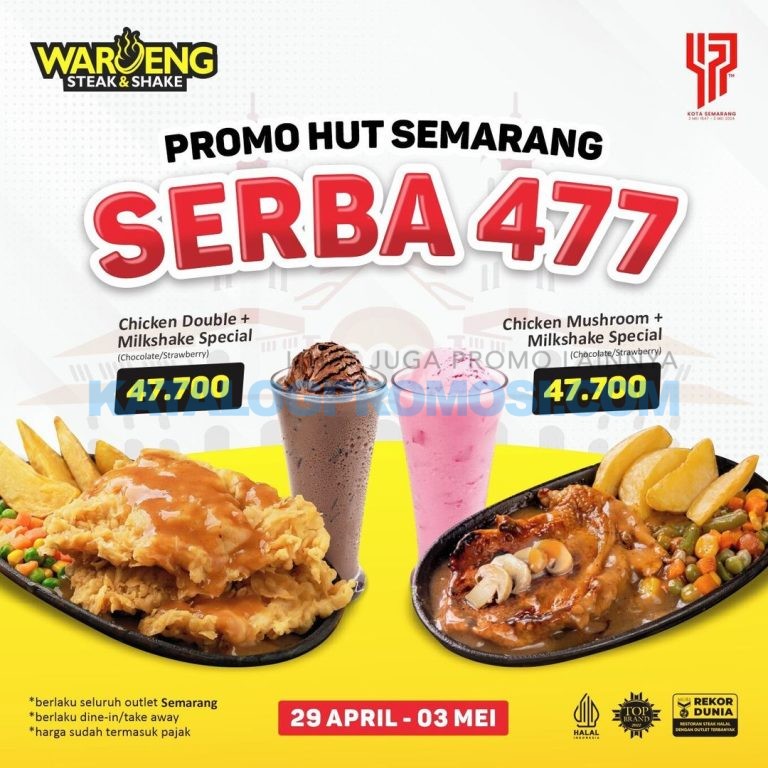 Promo Waroeng Steak & Shake Spesial HUT SEMARANG – Paket MENU SERBA Rp ...