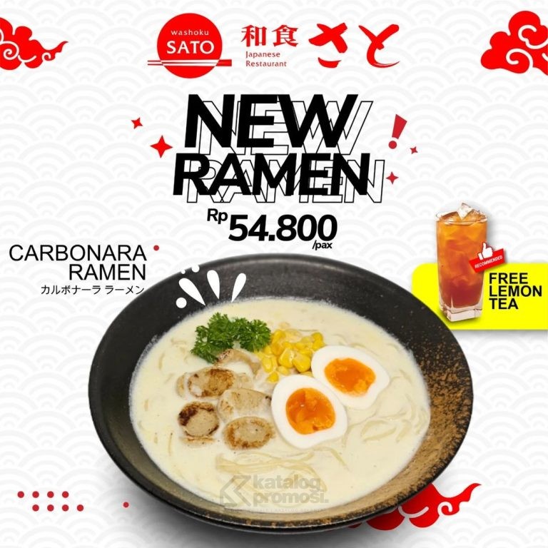 BARU! Beef Spicy Ramen & Carbonara Ramen Dari Washoku SATO